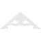 Ekena Millwork Pitch Cornelia Architectural Grade PVC Gable Pediment, 48"W x 20"H x 1"P (10/12) GPP048X020X100CRN - alternate 2